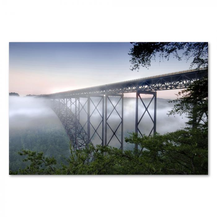 Preview: Brücke im Nebel: Mystik & Weite | Postereck 0536
