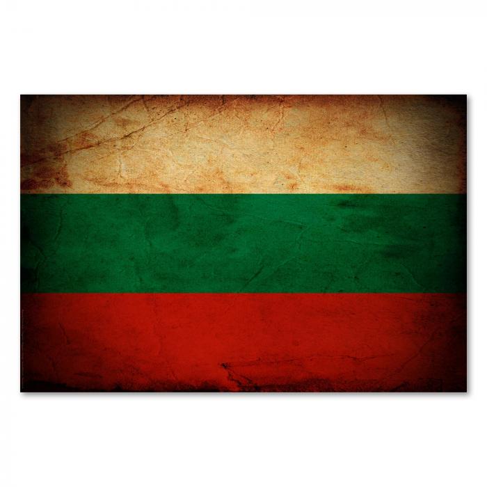 Preview:  Bulgarien: Vintage Flagge, Frieden & Mut | Postereck 0291