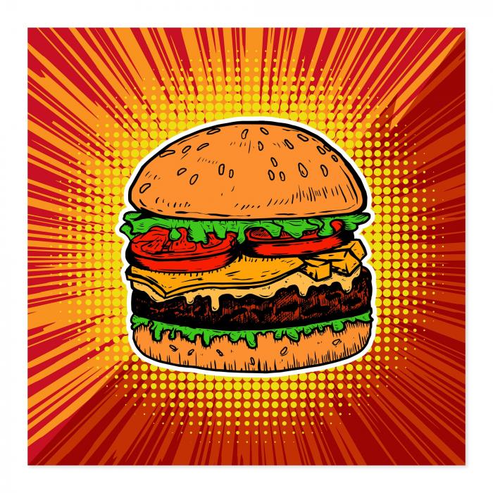 Preview: Burger Comic Style | Postereck 2462