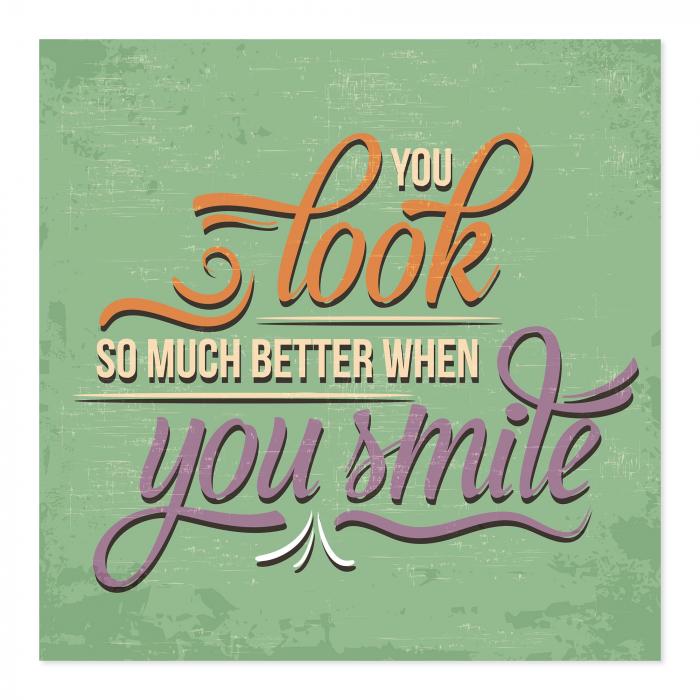 Preview: Lächeln macht schön | Postereck 2421