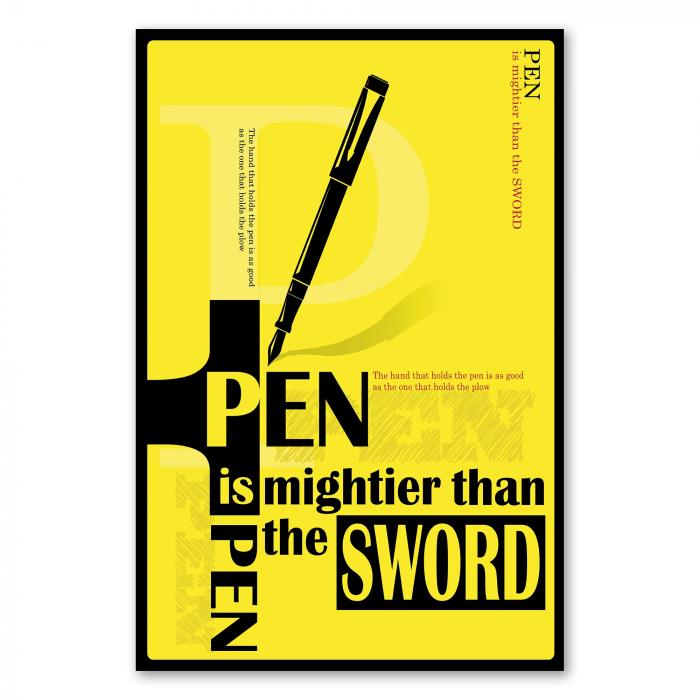 Preview: "Die Feder ist mächtiger als das Schwert": Typografie & Inspiration | Postereck 0735