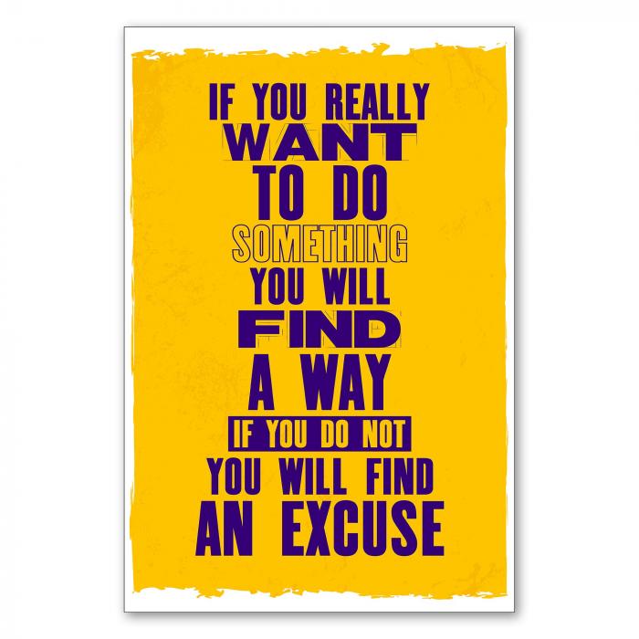 Preview: Finde deinen Weg: Ausreden… | Postereck 1169