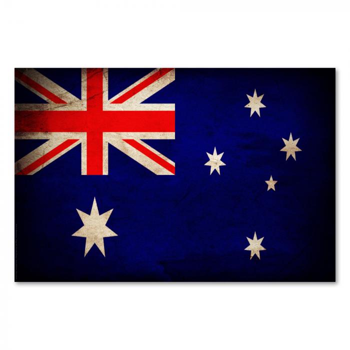 Preview:  Australien: Vintage Flagge & Union Jack | Postereck 0376