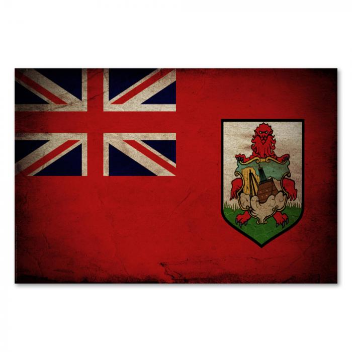 Preview:  Bermuda: Vintage Flagge & Wappen | Postereck 0340