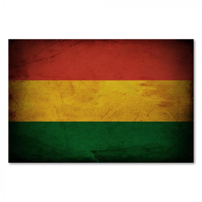 Preview:  Bolivien: Vintage Flagge, Geschichte & Kultur | Postereck 0357