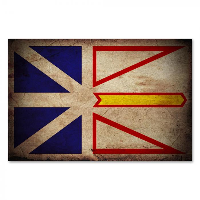 Preview:  Neufundland & Labrador: Vintage Flagge | Postereck 0353