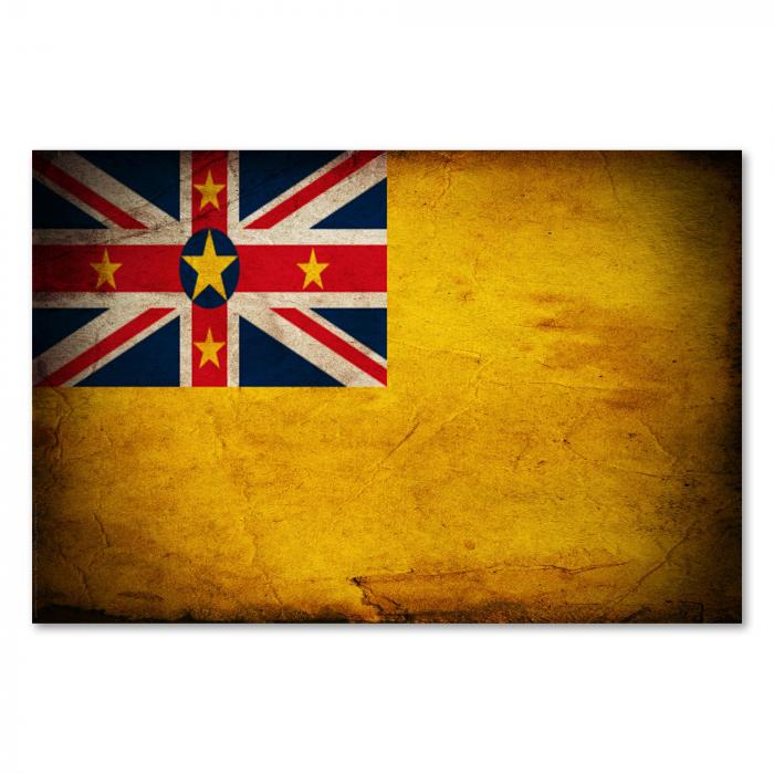 Preview:  Niue: Vintage Flagge, Union Jack & Einheit | Postereck 0395