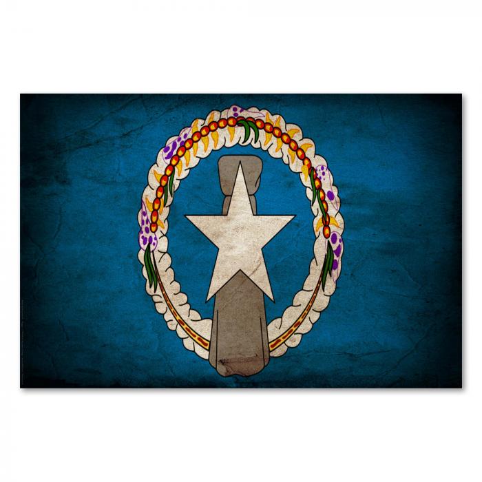 Preview:  Nördliche Marianen: Vintage Flagge & Kultur | Postereck 0396