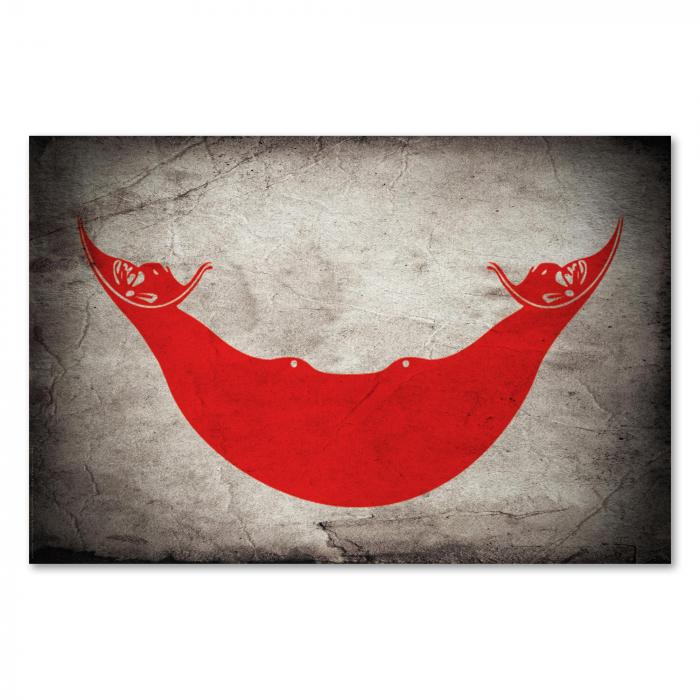 Preview:  Rapa Nui: Vintage Flagge, Moai & Osterinsel | Postereck 0391