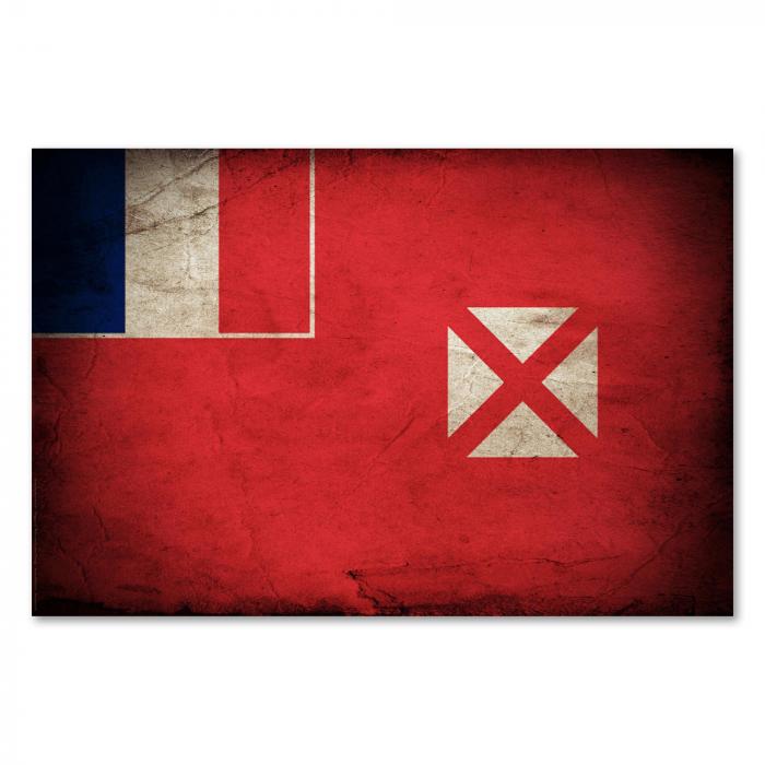 Preview:  Wallis & Futuna: Vintage Flagge & Trikolore | Postereck 0400
