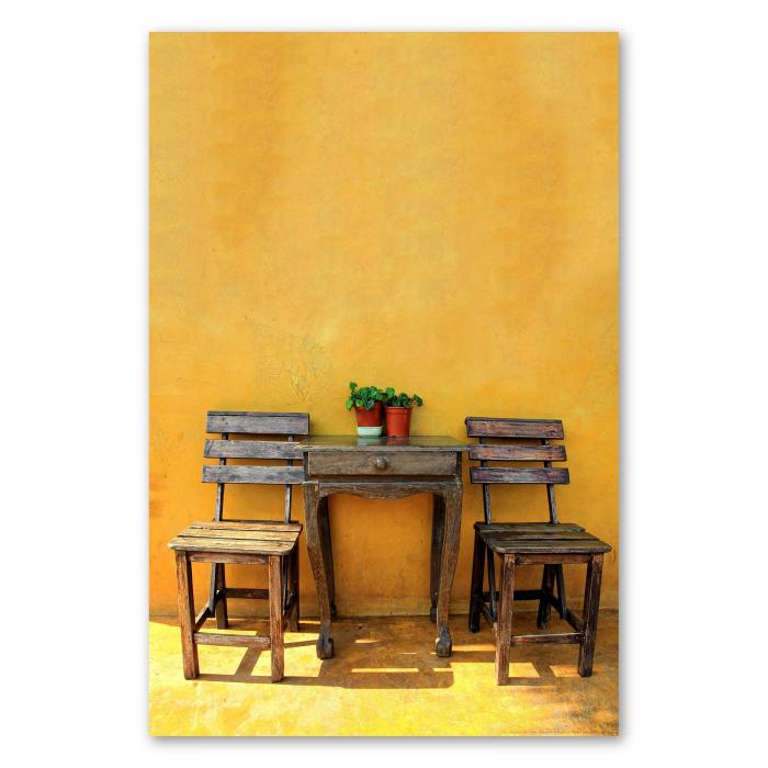 Preview: Rustikale Sitzecke: Sonnenschein & Gemütlichkeit | Postereck 0571