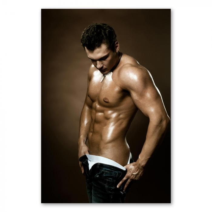 Preview: Mann mit Sixpack: Fitness & Ästhetik | Postereck 0788