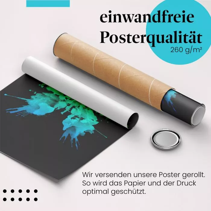 Farbenfroher Schmetterling: Abstraktes Design | Postereck 0467
