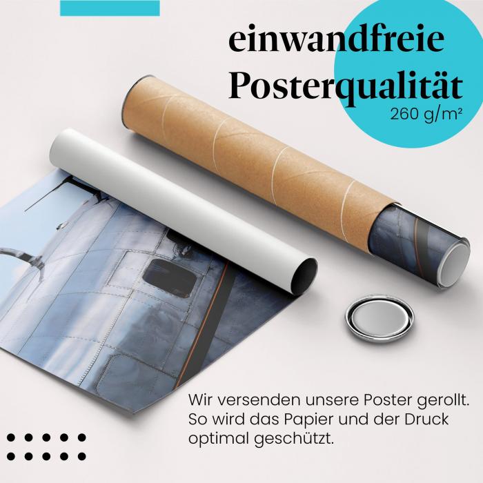 "Flugzeugrumpf": Gerolltes Poster - glänzend.