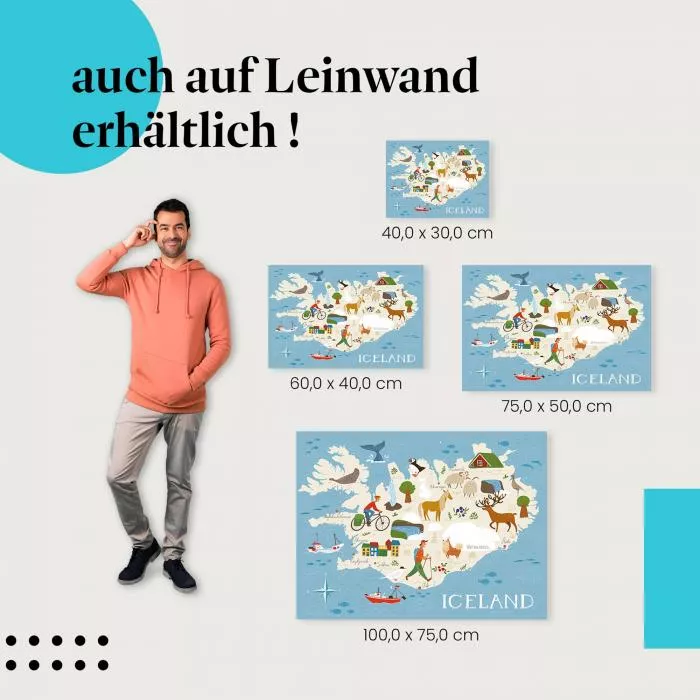 Islandkarte | Postereck 3362
