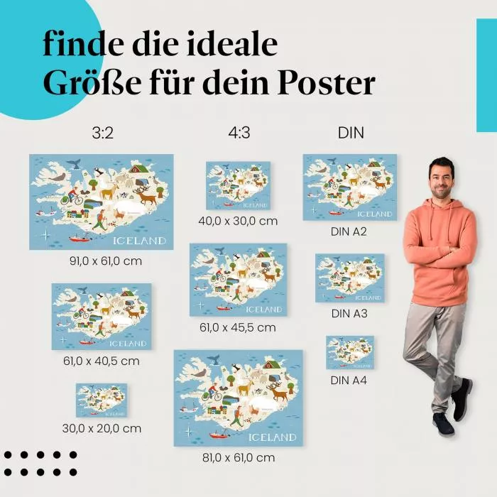 Islandkarte | Postereck 3362