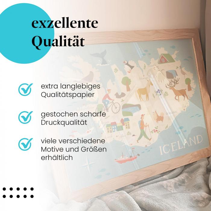 Preview: Islandkarte | Postereck 3362