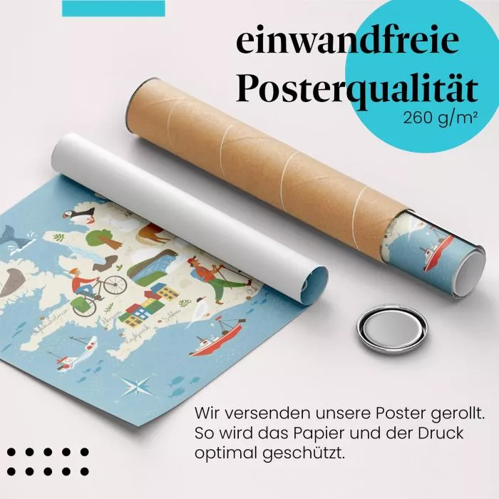 Islandkarte | Postereck 3362
