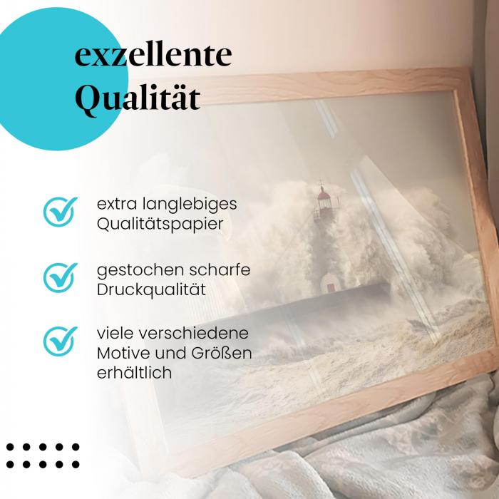 Preview: Leuchtturm: Brachiale Gewalt des Meeres | Postereck 0451