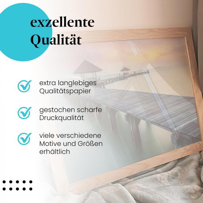 Preview: Steg ins Paradies: Sonnenuntergang & Ruhe | Postereck 0455