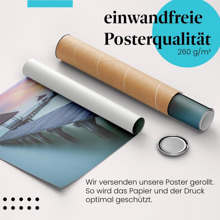 Preview: Steg ins Paradies: Sonnenuntergang & Ruhe | Postereck 0455