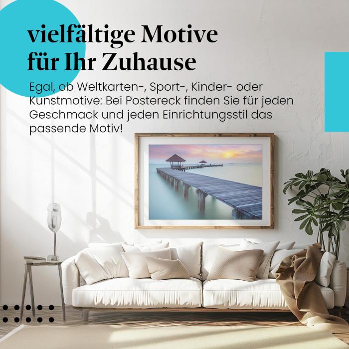 Preview: Steg ins Paradies: Sonnenuntergang & Ruhe | Postereck 0455