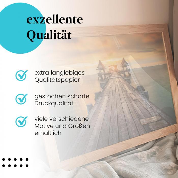 Preview: Weg zum Tempel: Thailand & Sonnenuntergang | Postereck 0472