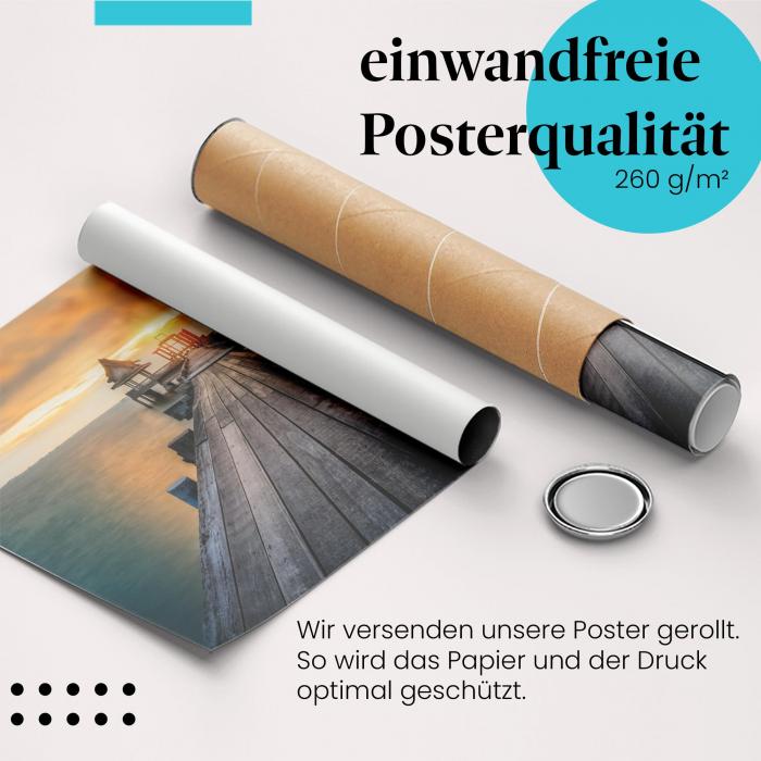 Preview: Weg zum Tempel: Thailand & Sonnenuntergang | Postereck 0472