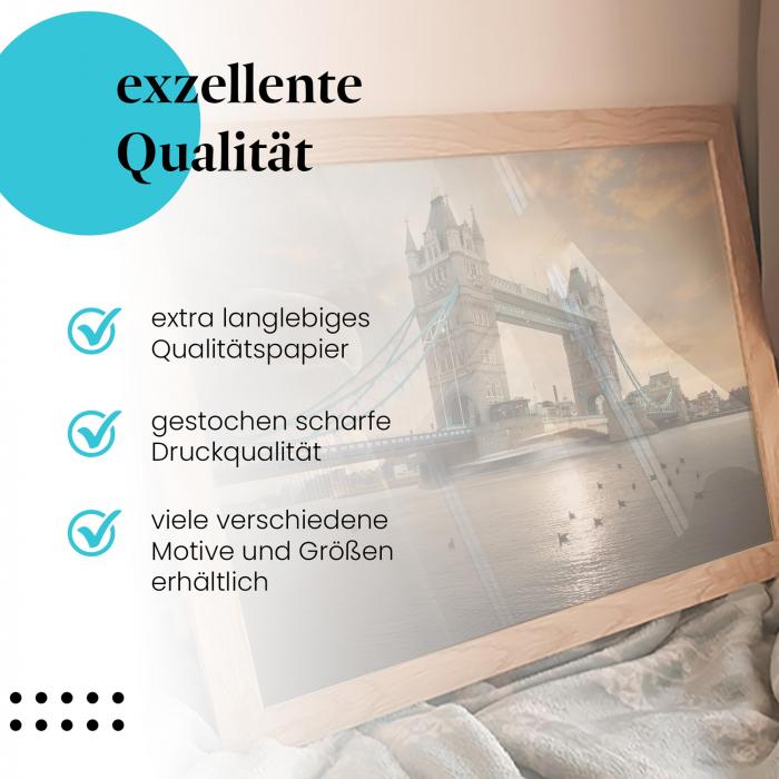 Preview: Tower Bridge: London bei Sonnenuntergang | Postereck 0453