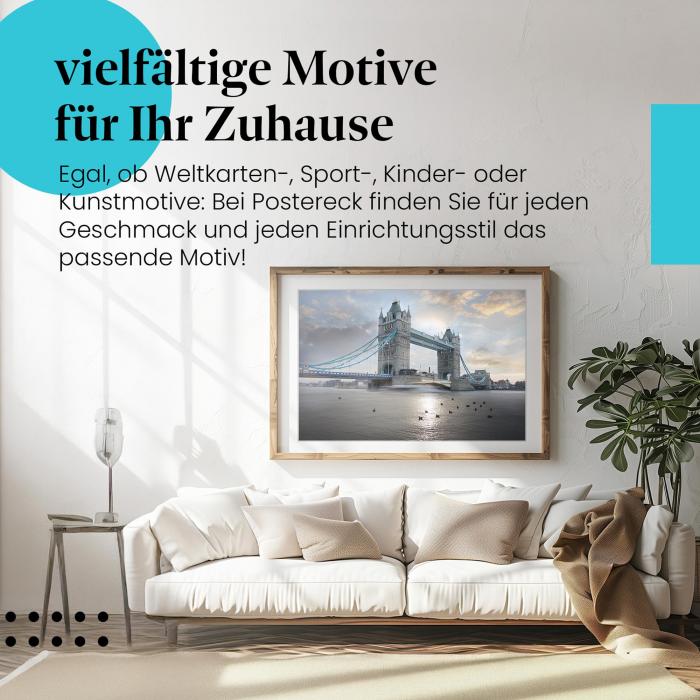 Preview: Tower Bridge: London bei Sonnenuntergang | Postereck 0453