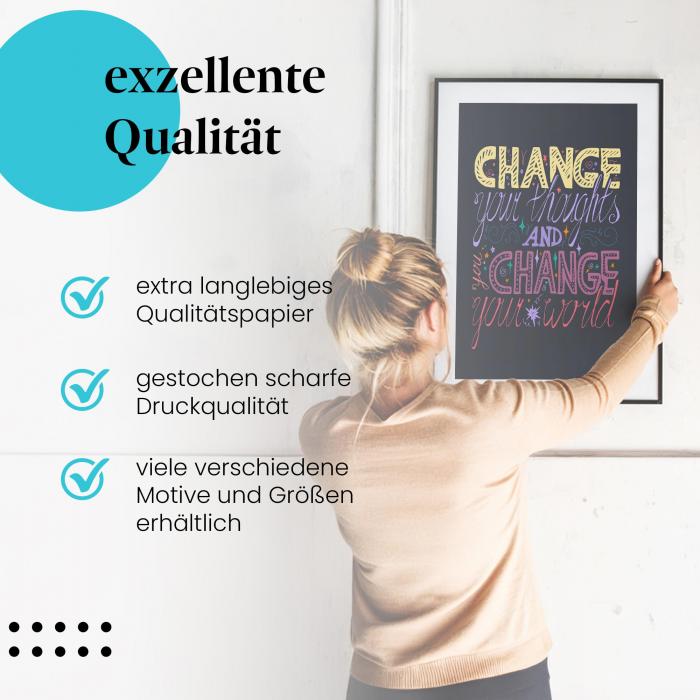 Preview: Ändere deine Gedanken | Postereck 2715