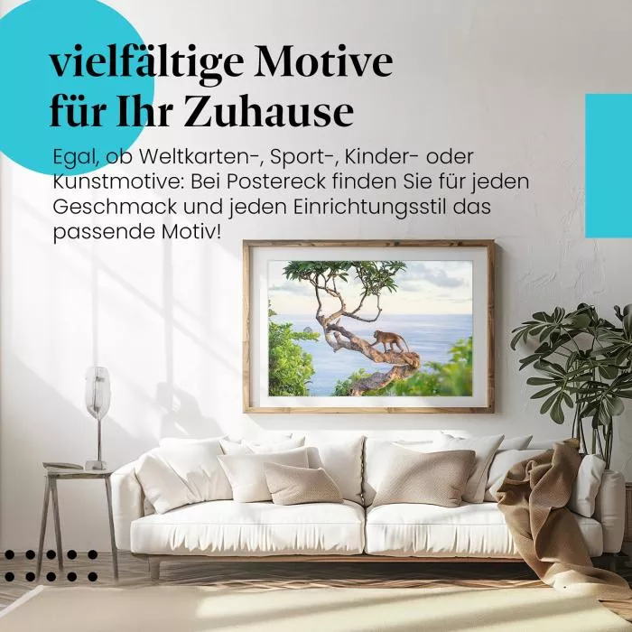 Affe am Meer | Postereck 3816