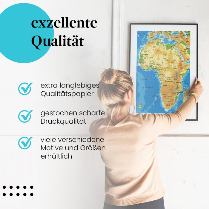 Preview: Afrika - Politische Karte | Postereck 1043