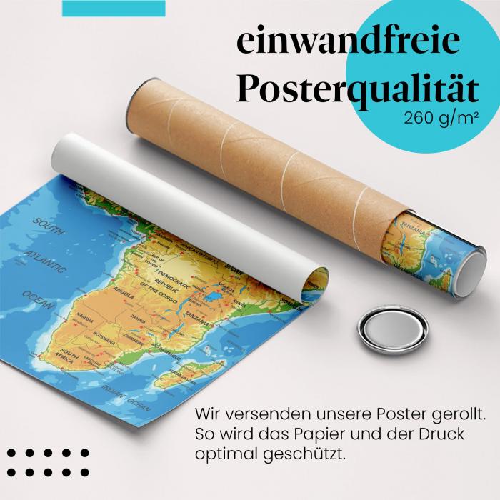 Preview: Afrika - Politische Karte | Postereck 1043