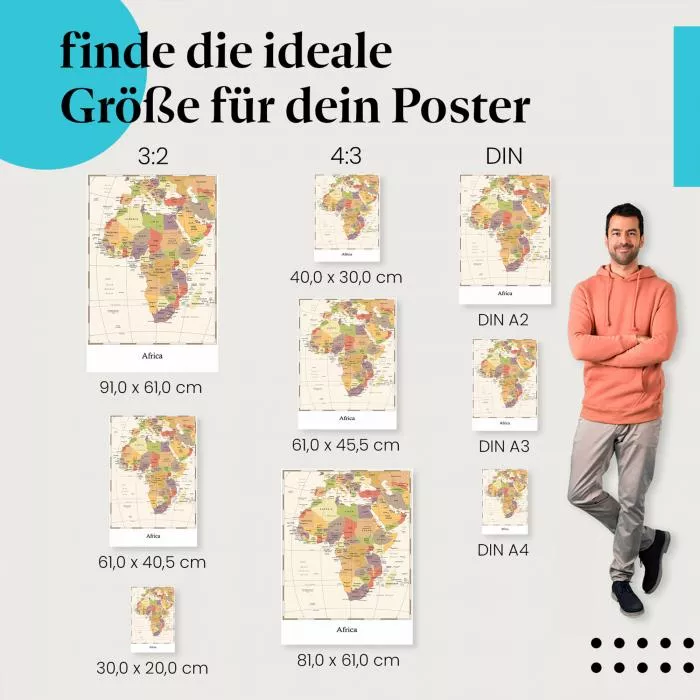 Afrikakarte | Postereck 4134