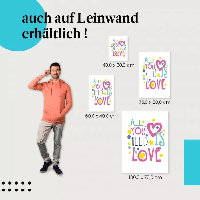 All you need is love | Postereck 2744