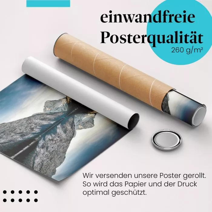 Winterwunderland: See in den Alpen | Postereck 1307