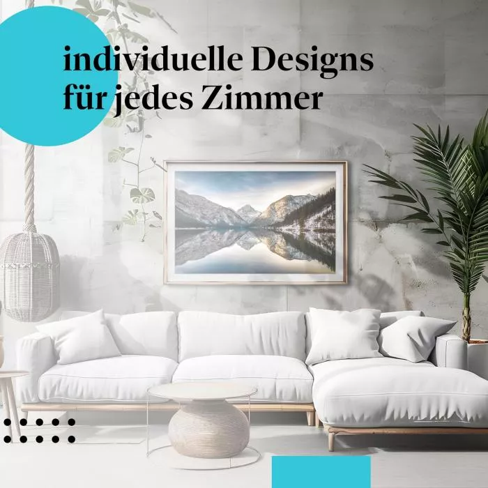 Winterwunderland: See in den Alpen | Postereck 1307