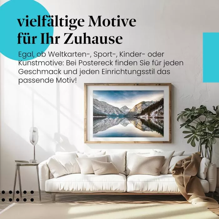 Winterwunderland: See in den Alpen | Postereck 1307
