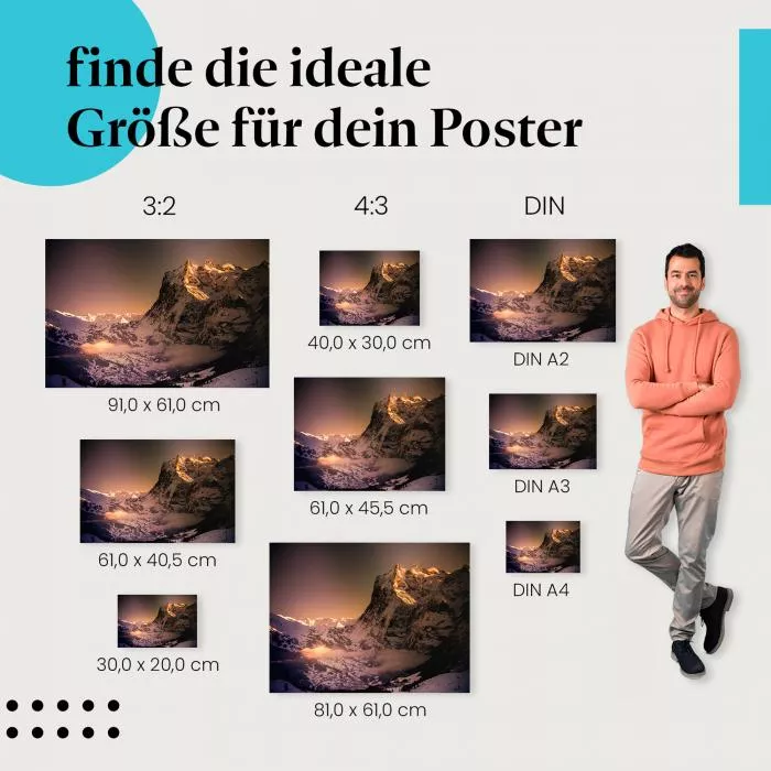 Alpenglühen | Postereck 3738
