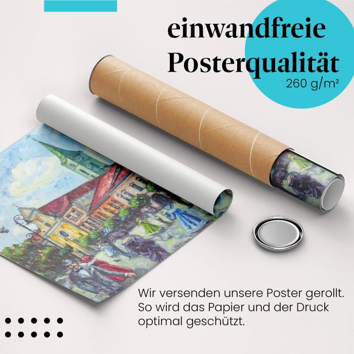 Preview: Altstadt: Lebendiges Treiben | Postereck 1915