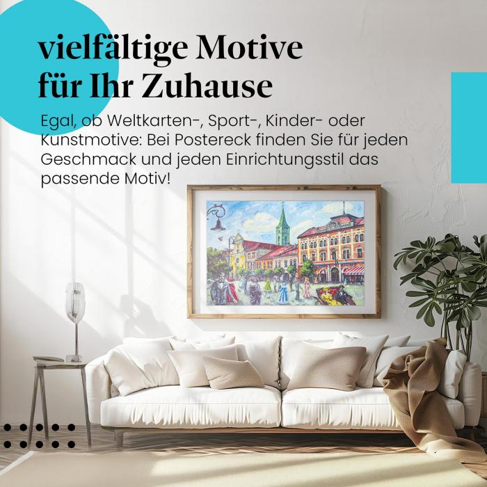 Preview: Altstadt: Lebendiges Treiben | Postereck 1915