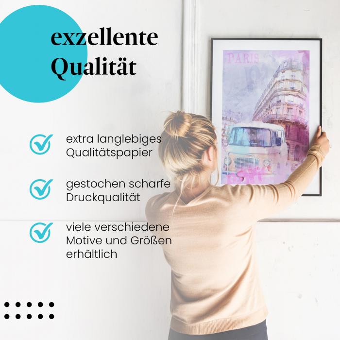 Preview: Paris: Romantische Straßenszene | Postereck 0828