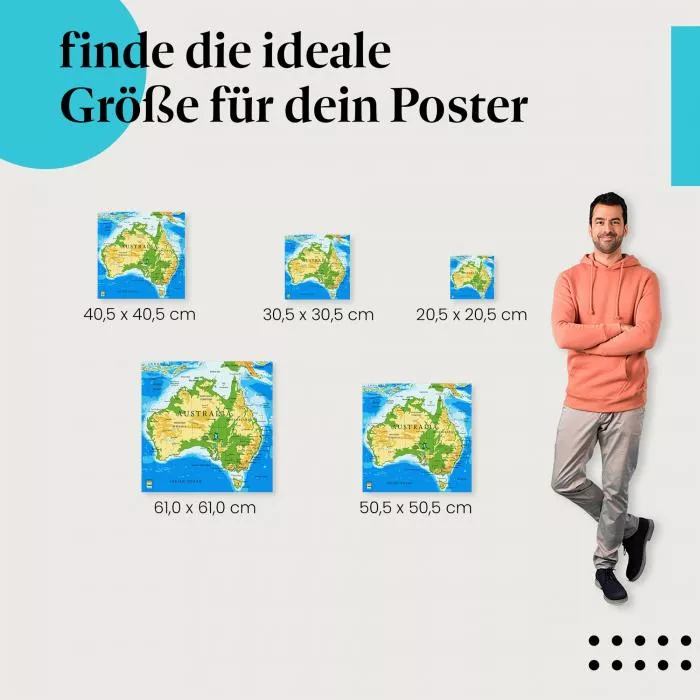 Australien Karte | Postereck 2449