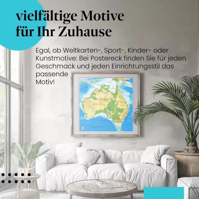 Australien Karte | Postereck 2449