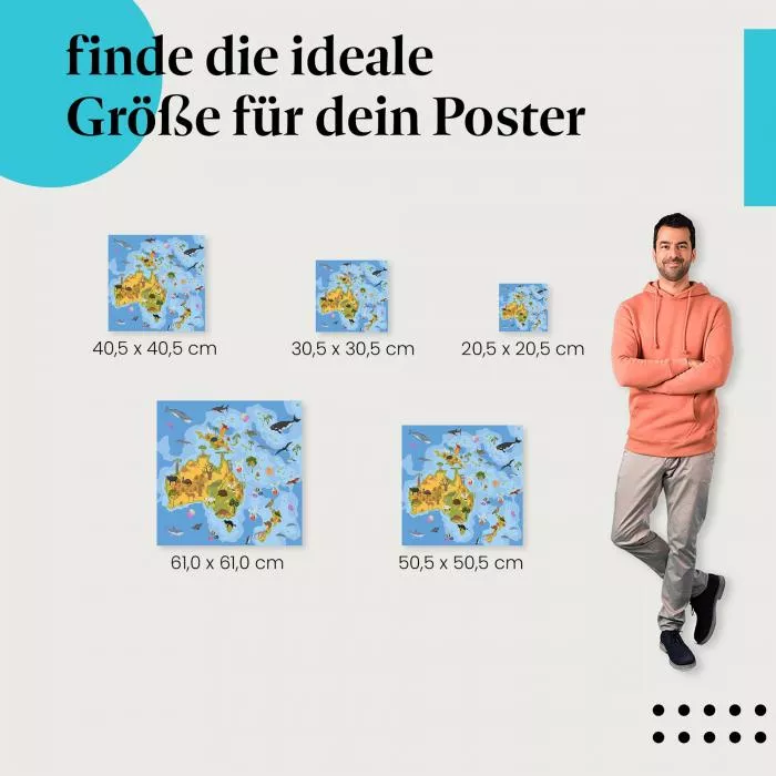 Tierwelt Australien | Postereck 2472