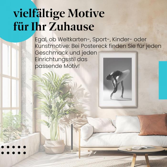 Preview: Beweglichkeit: Ballerina dehnt sich | Postereck 1270