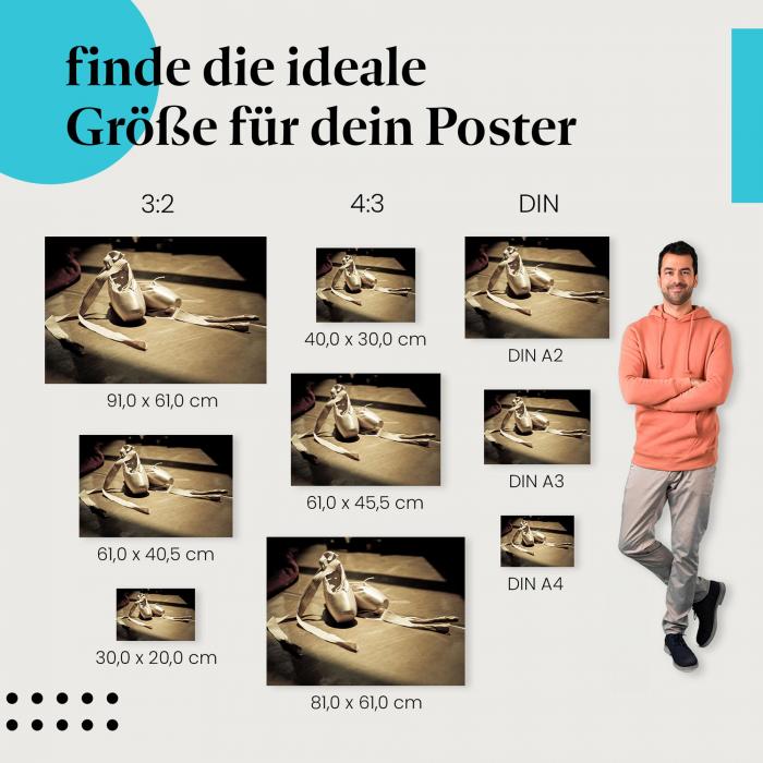 Ballettschuhe Poster: Tanz Poster - verschiedene Größen!