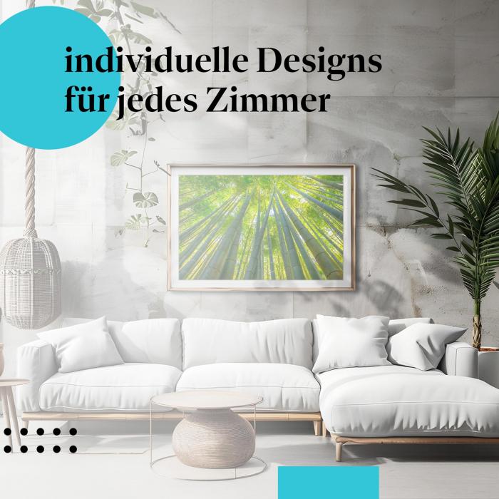 Schlafzimmer Deko: "Bambuswald" Poster: Ruhe & Harmonie - perfekt für Ihr Schlafzimmer.