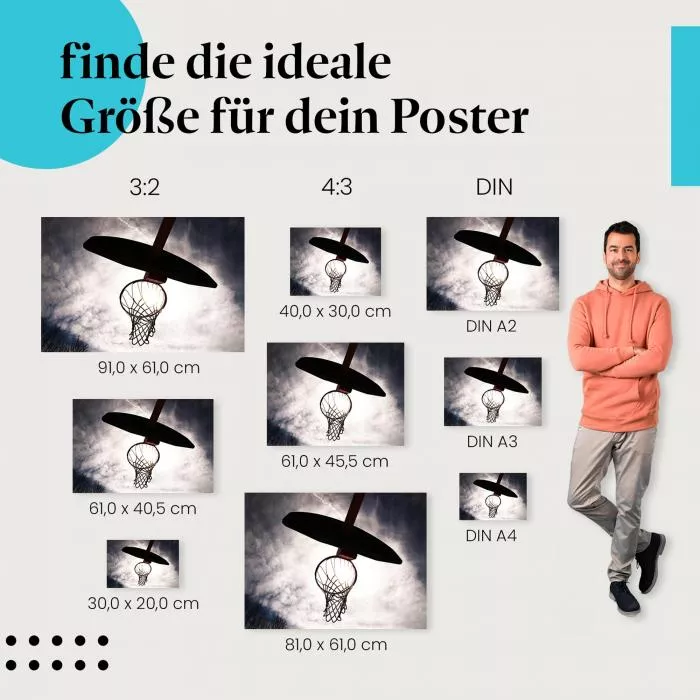 Basketball: Korb & Sonne | Postereck 0507